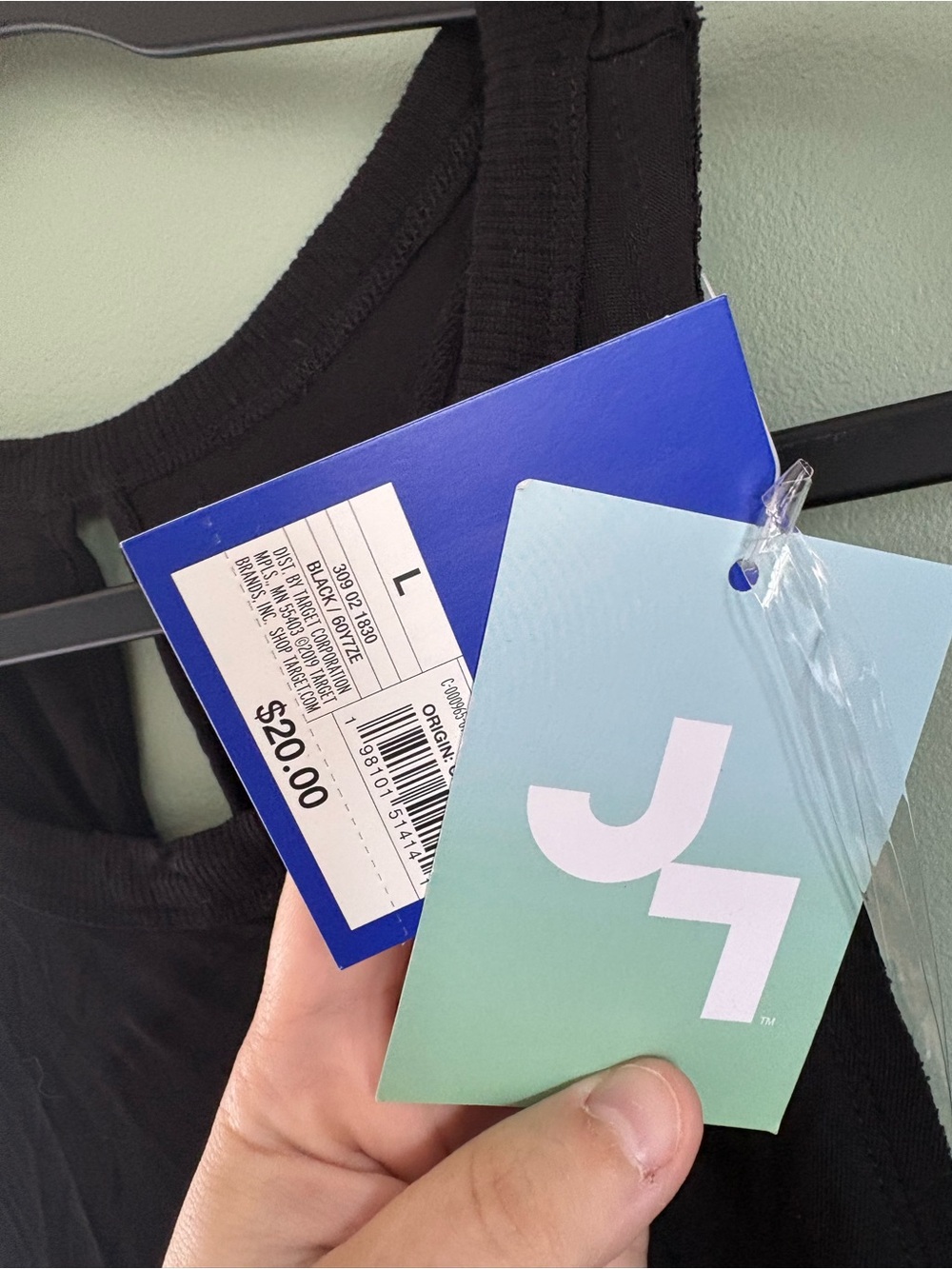JoyLab Black Flow Tank with Racerback Keyhole - Picture 2 of 5
